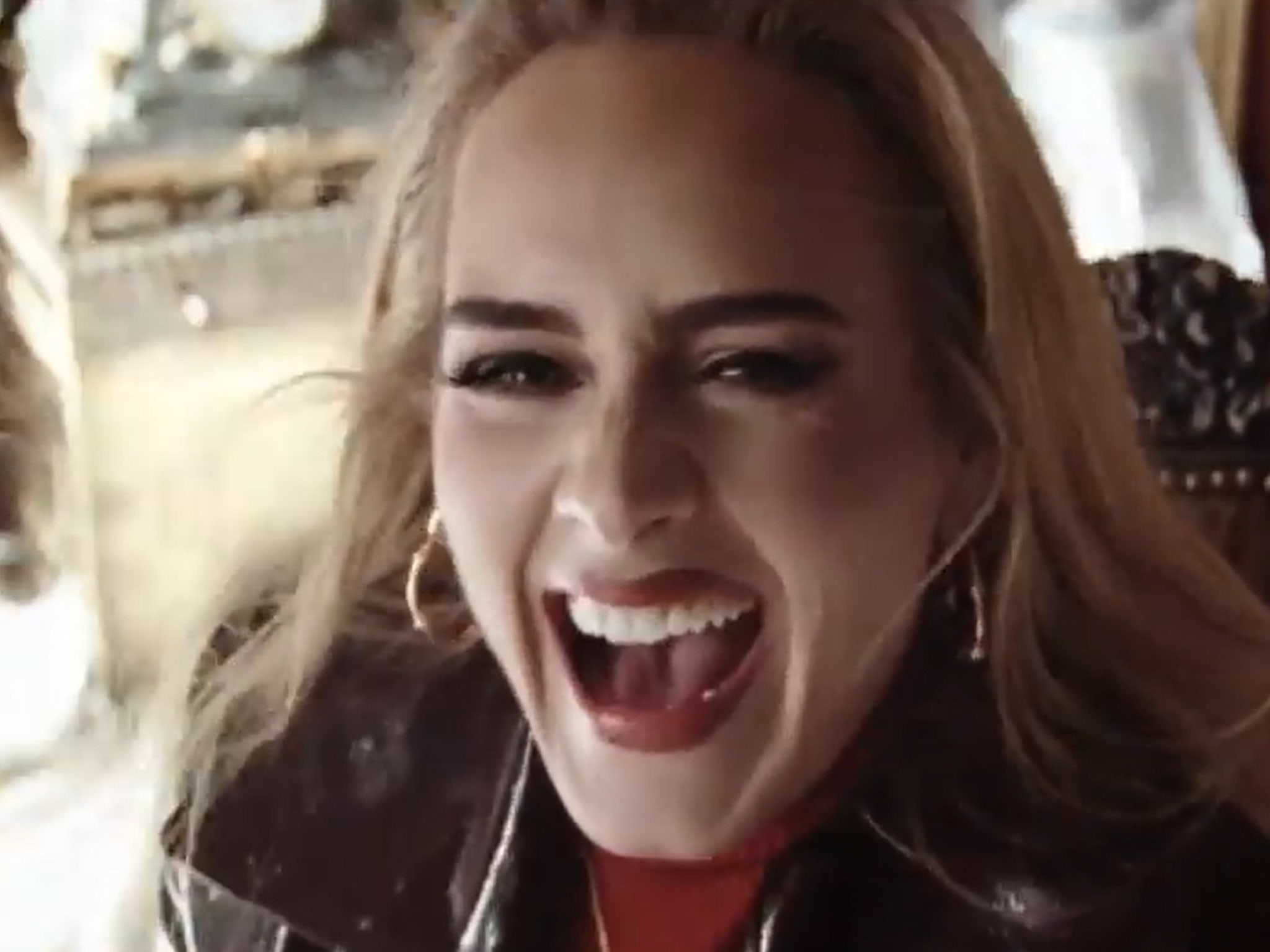 Adele Get Slapped by Paper and Fails to Play a Cassette in Blooper Vid