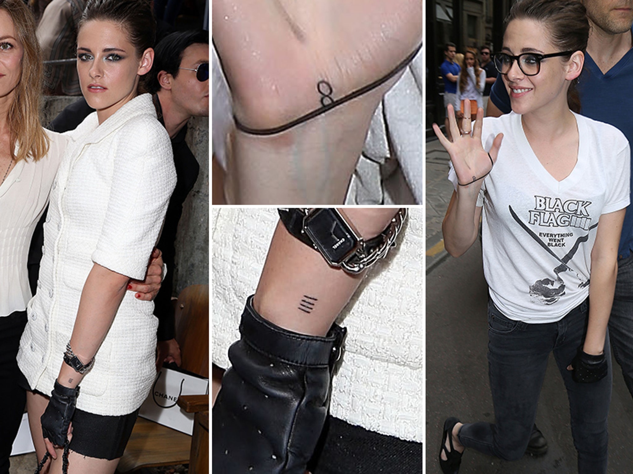Kristen Stewart Shows Off Two New Tattoos In Paris
