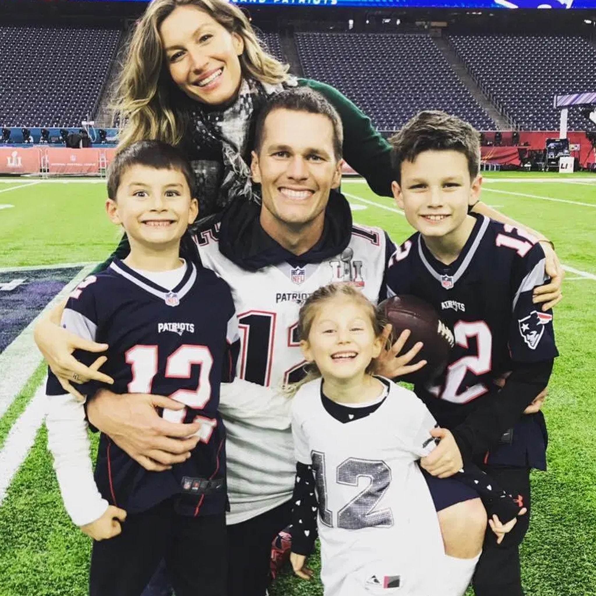 Tom Brady, Gisele Bündchen with Son