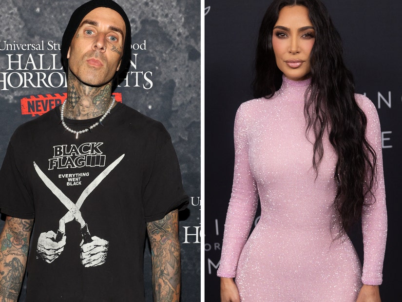 Travis Barker Finally Reacts To THOSE Kim Kardashian Rumors