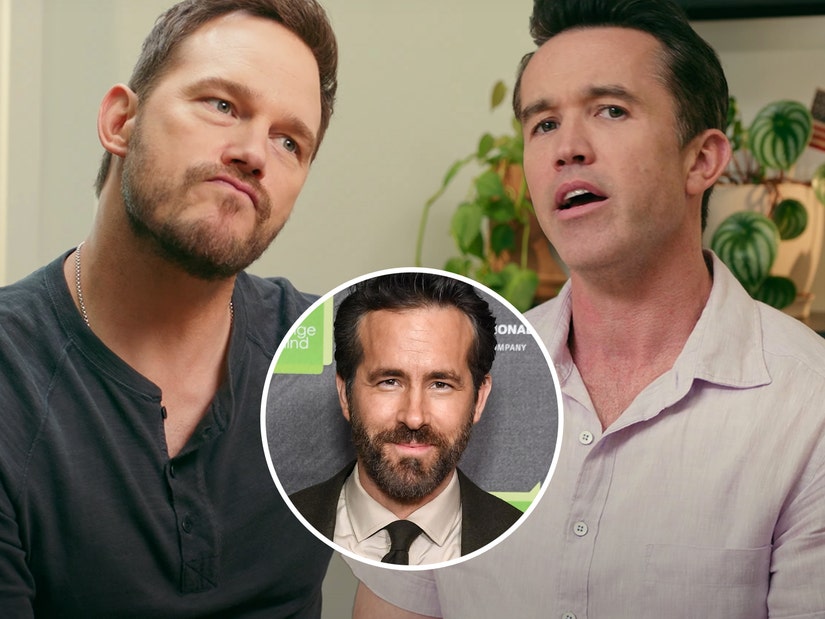 Rob Mcelhenney And Chris Pratt Celebrate Ryan Reynolds 47th Birthday With Special Park Dedication 