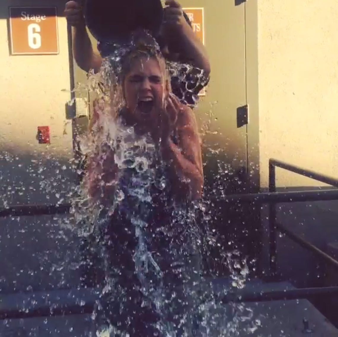 Girls Bikini Falls Off During Ice Bucket Challenge