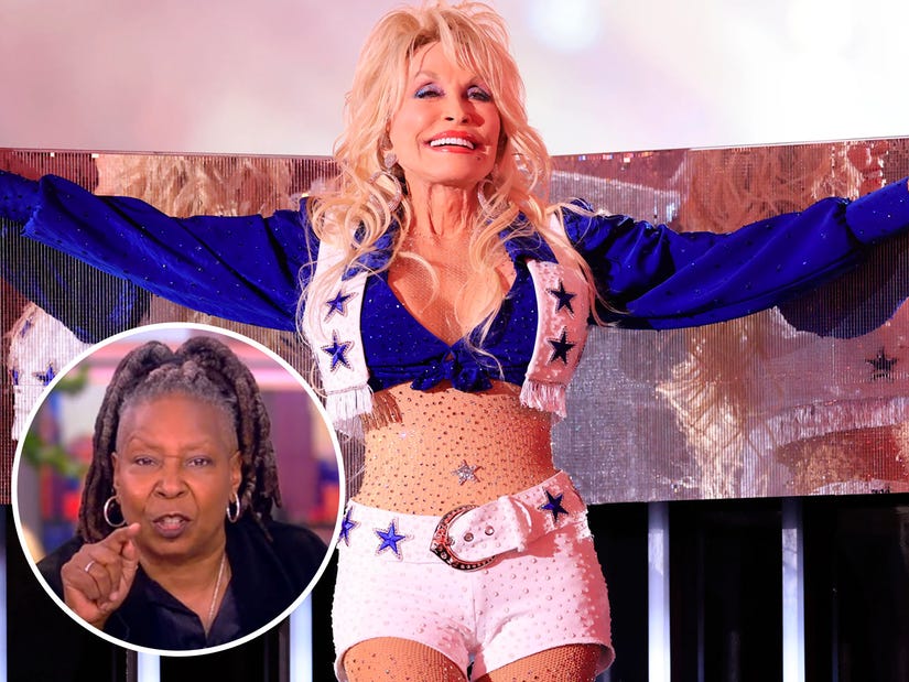 Whoopi Goldberg Fires Back At Critics Of Dolly Parton's Dallas Cowboys  Cheerleader Outfit