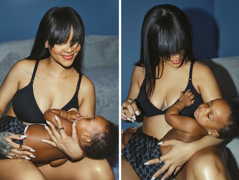 Rihanna Breastfeeds Son RZA In Maternity Underwear Ad For Savage X Fenty