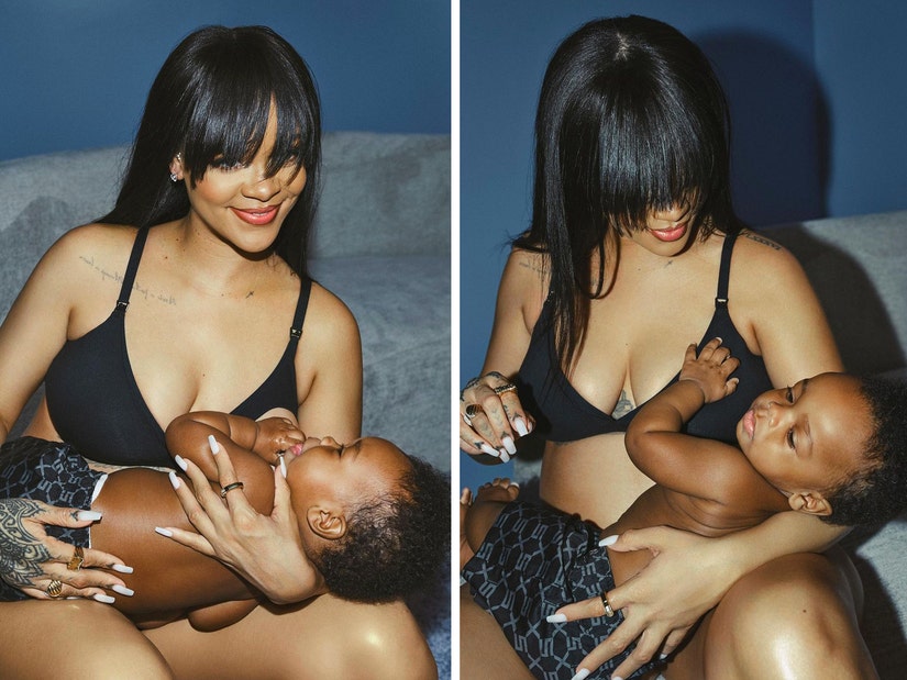 Rihanna Breastfeeds Son RZA In Maternity Underwear Ad For Savage X