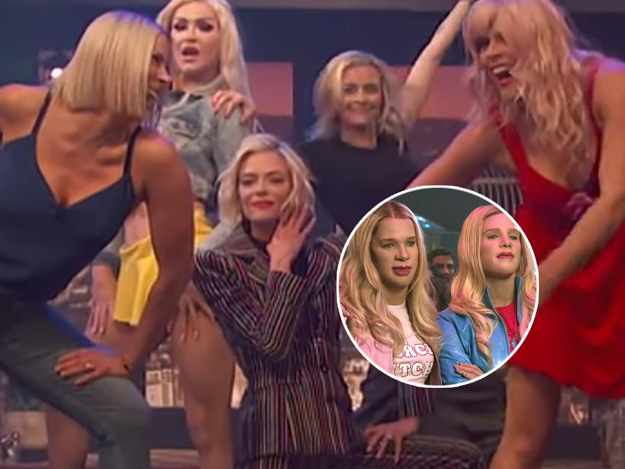 Watch our White Chicks dance off reunion. @busytonighttv @busyphilipps  @jaime_king @jessicacauffiel @xosonique @enews @people #whitechicks  #reunion, By Brittany Daniel