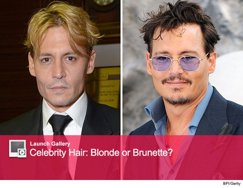 Johnny Depp Debuts Bleached Hair!