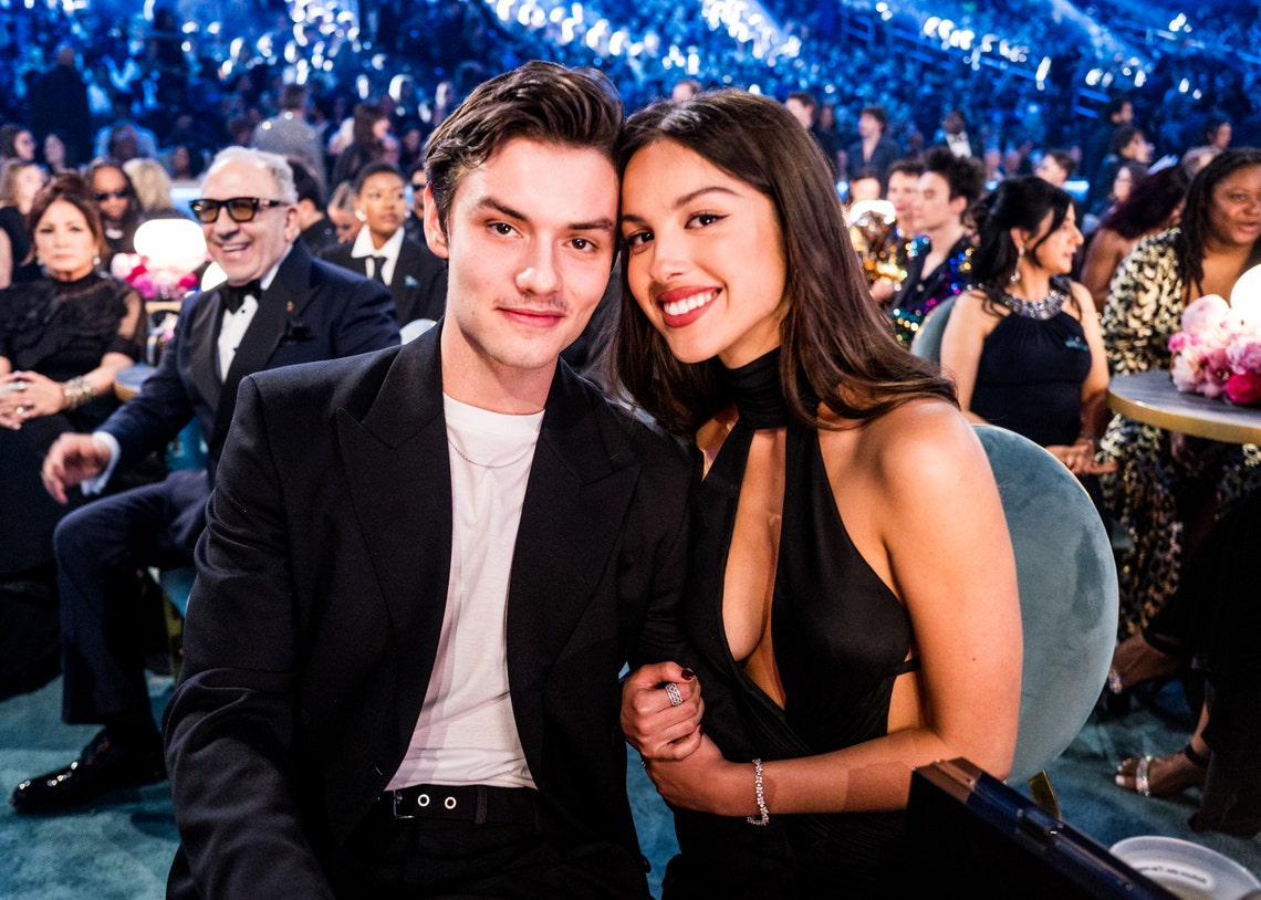 Louis Partridge and Olivia Rodrigo