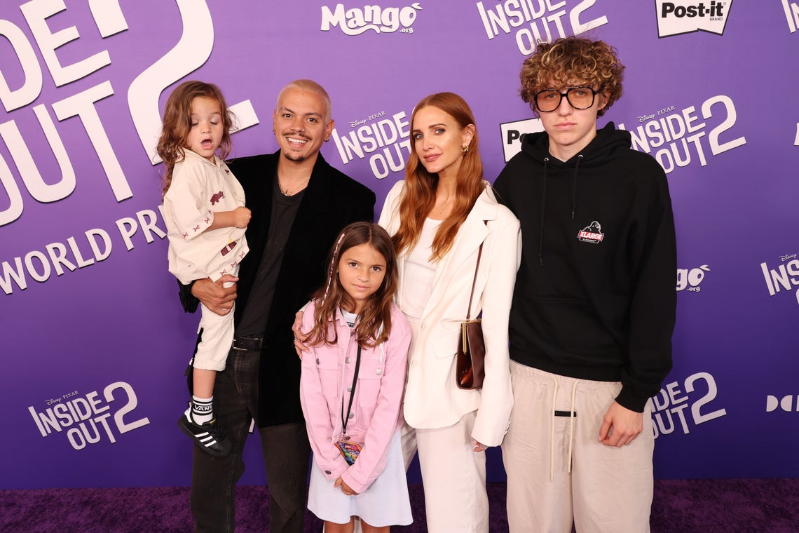 Ziggy Blu, Evan Ross, Jagger Snow, Ashlee Simpson and Bronx Mowgli attend the World Premiere of Disney and Pixar's "Inside Out 2" at El Capitan Theatre in Hollywood, California on June 10, 2024.