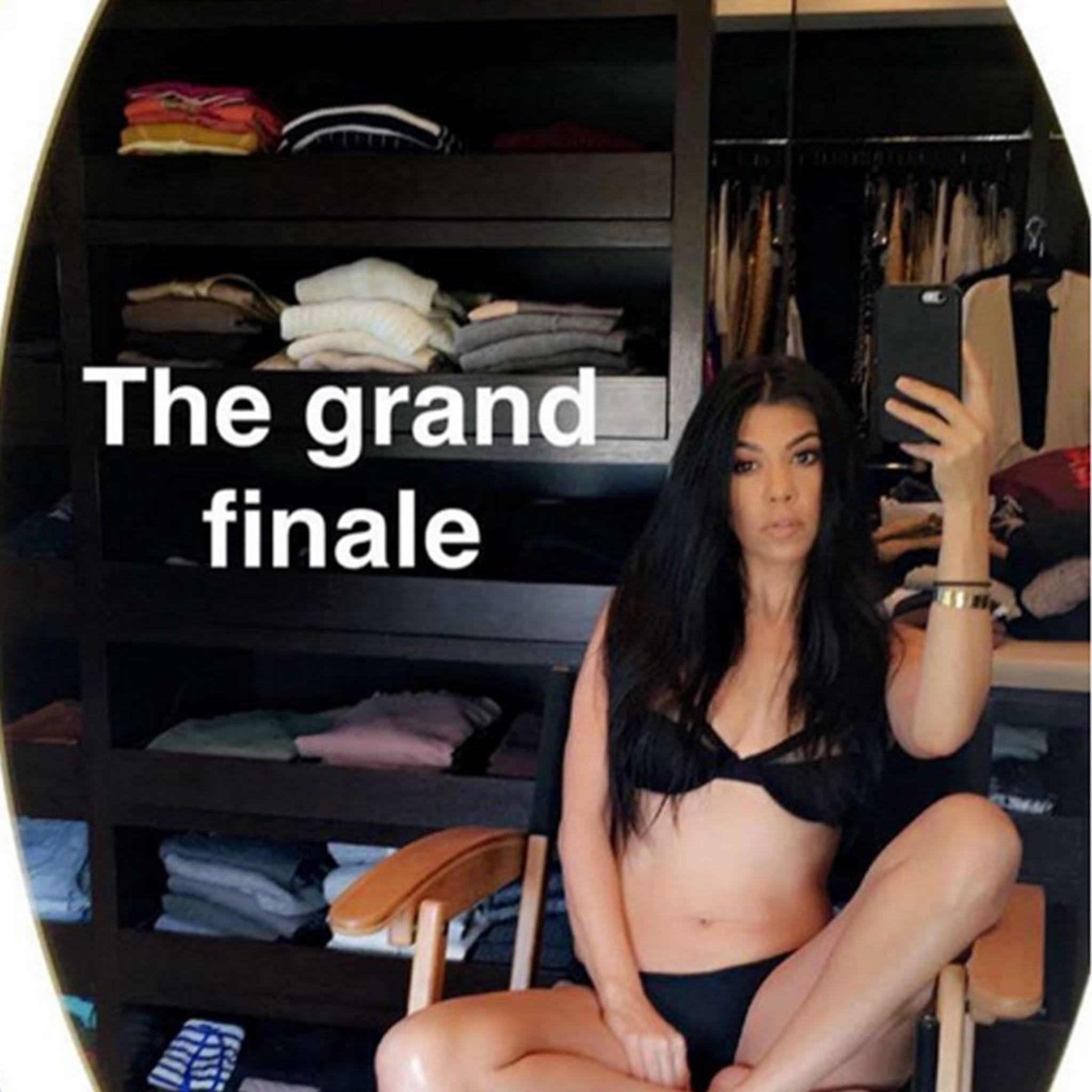 Hot Mama Kourtney Kardashian Posts Sexy Lingerie Selfie to Instagram