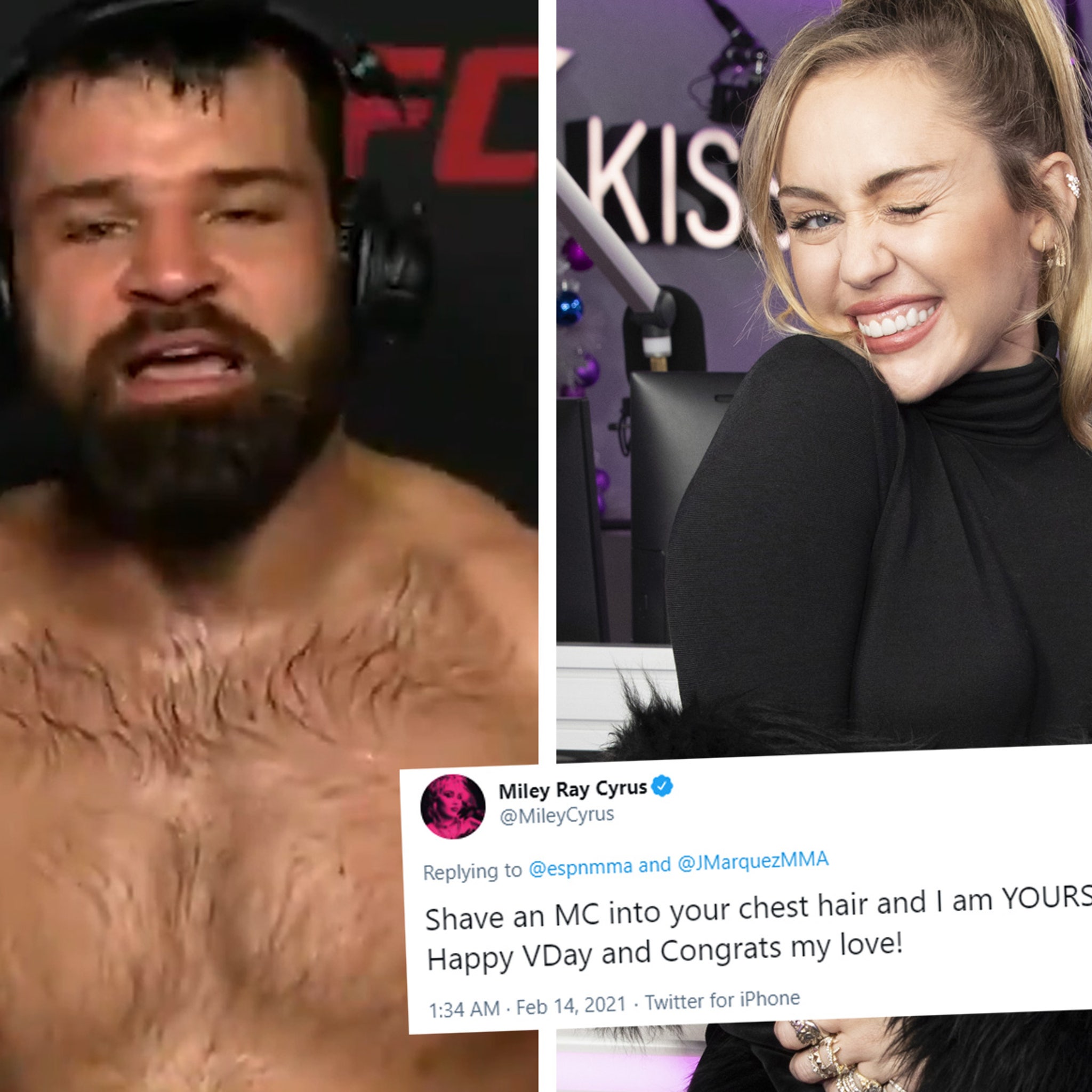 Miley Cyrus Responds After Getting Called Out By UFC Fighter