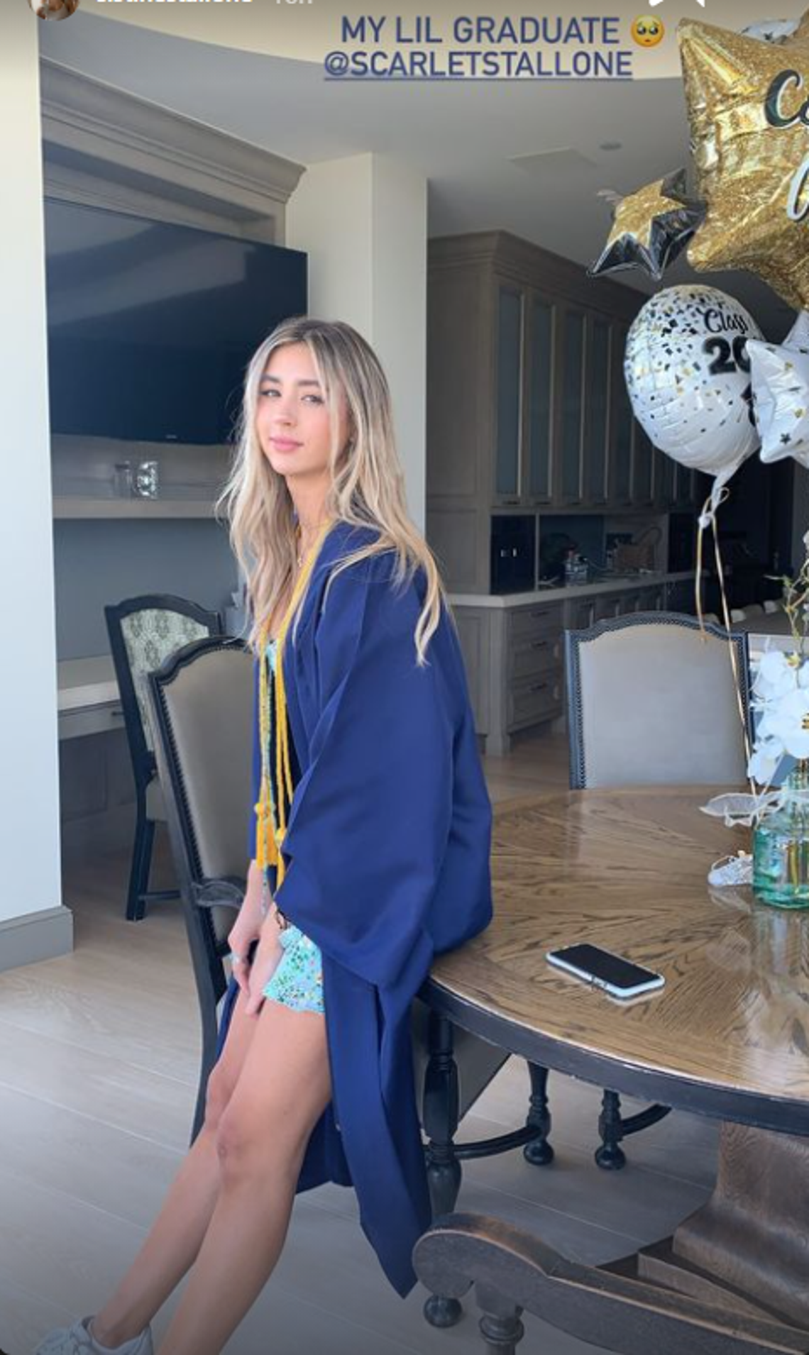 Stallone Family Celebrates Scarlet's High School Graduation
