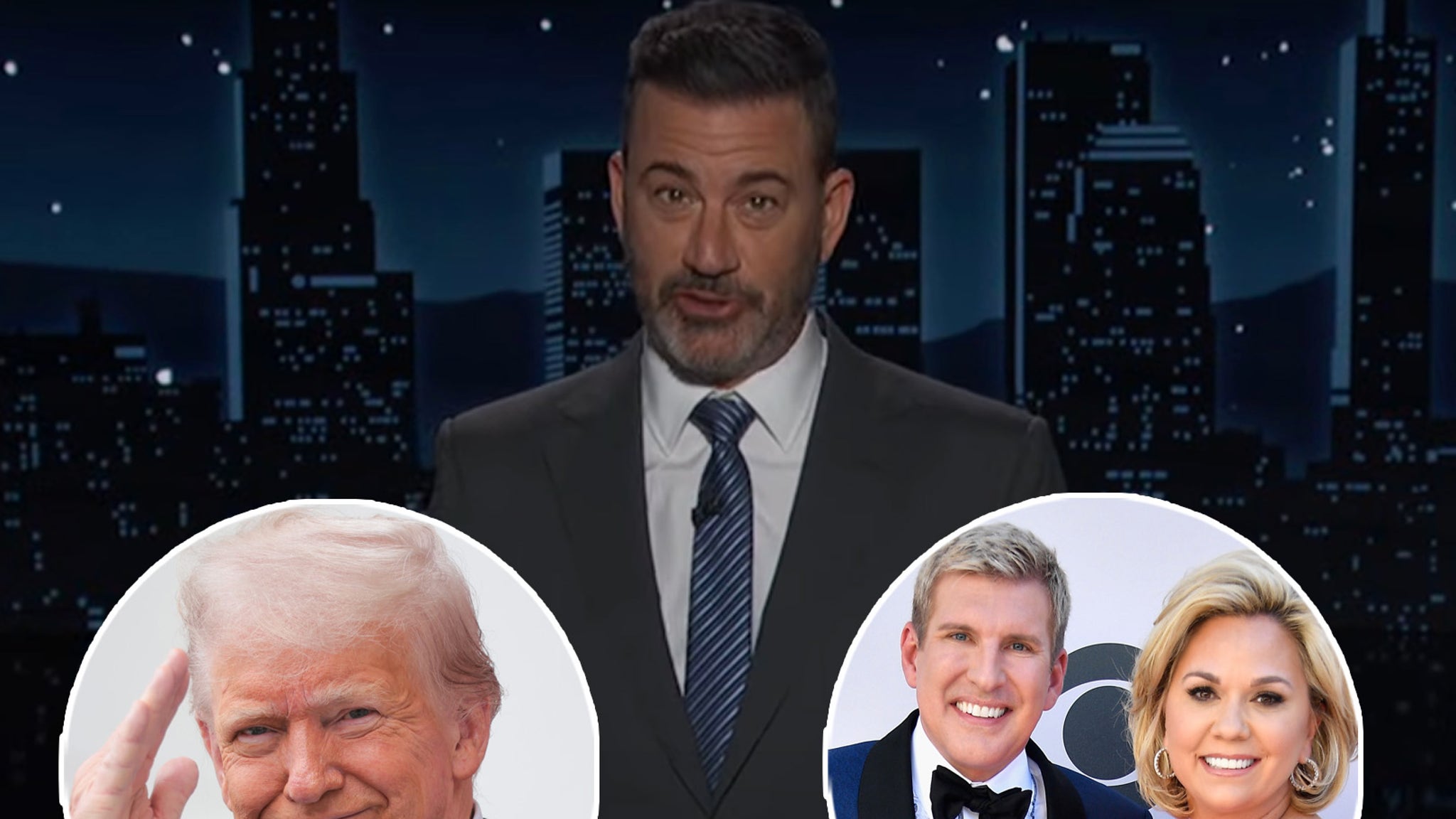 Jimmy Kimmel Mocks Trump's Pardons of Todd and Julie Chrisley: He Saw 'Fellow Criminals in Need'