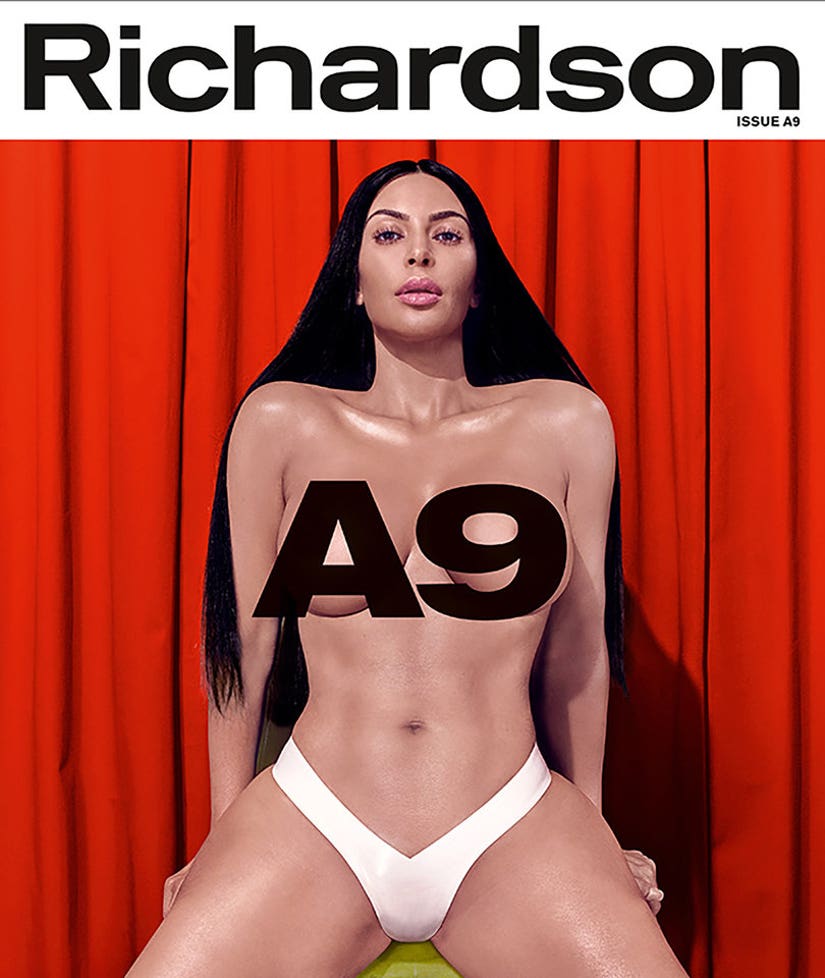 Kim Kardashian Gets Naked, Talks Paris Hiltons Sex Tape and Trump In Richardson Magazine picture