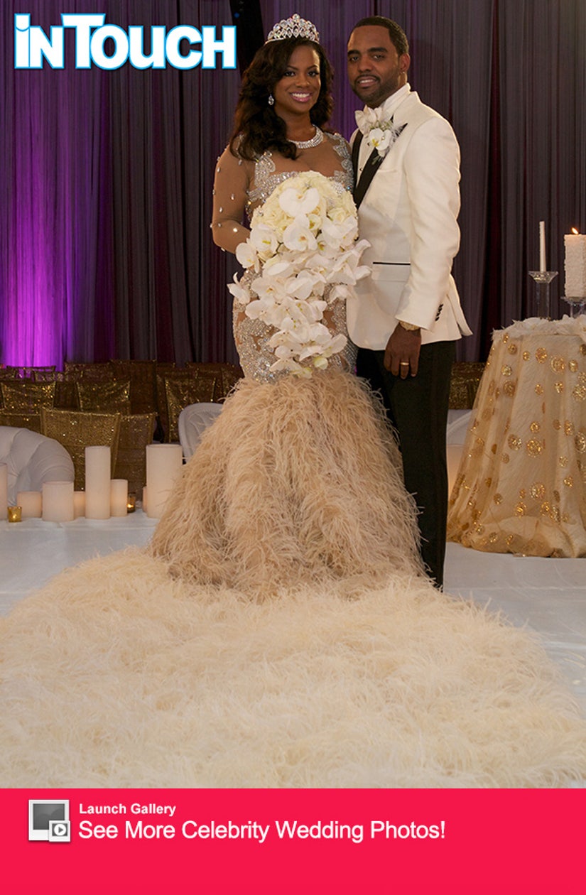 Kandi Burruss' Wedding Dress Revealed    See the Crazy Gown
