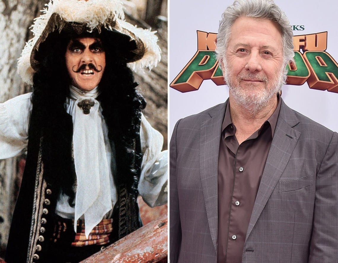 Dustin hoffman deals captain hook