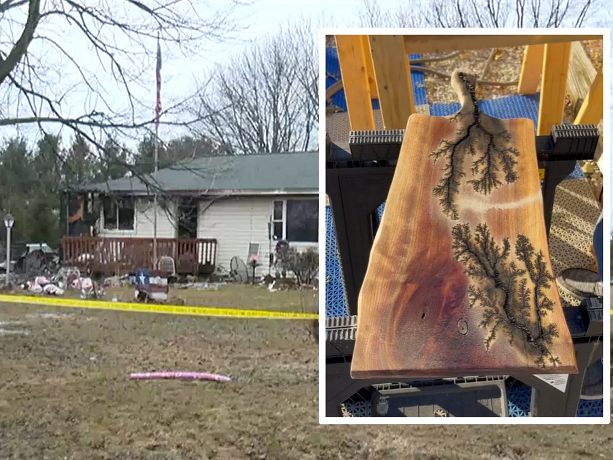 Wisconsin couple electrocuted after attempting viral wood-burning