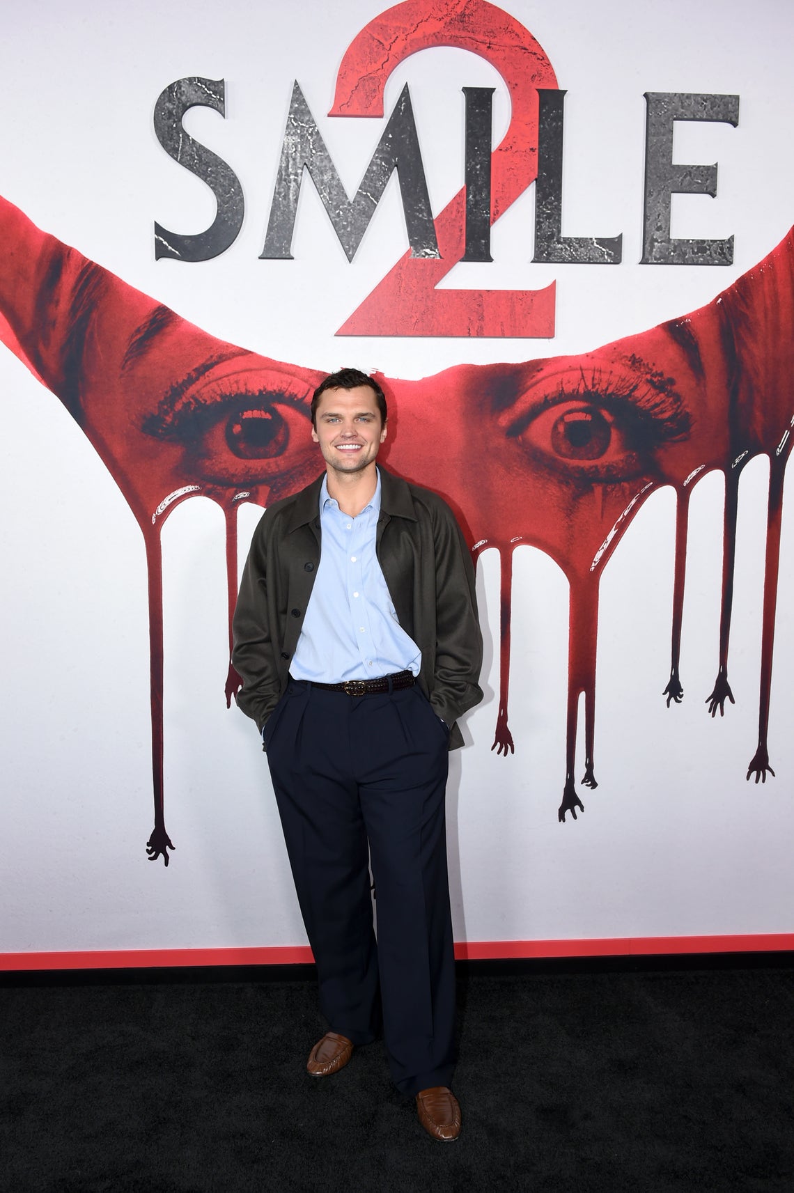 Ray Nicholson attends the Global Premiere of “Smile 2” at Paramount Pictures Studios on October 14, 2024, in Los Angeles, California