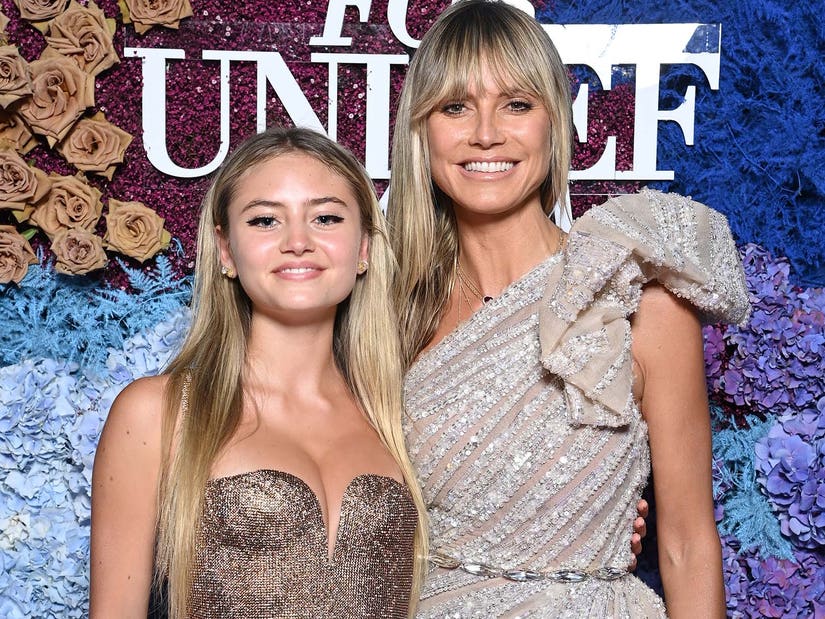 Heidi Klum And Daughter Leni Pose In Lingerie 