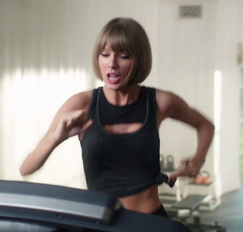 Watch Taylor Swift Run, Rap to Drake And Then Fall Off the Treadmill!