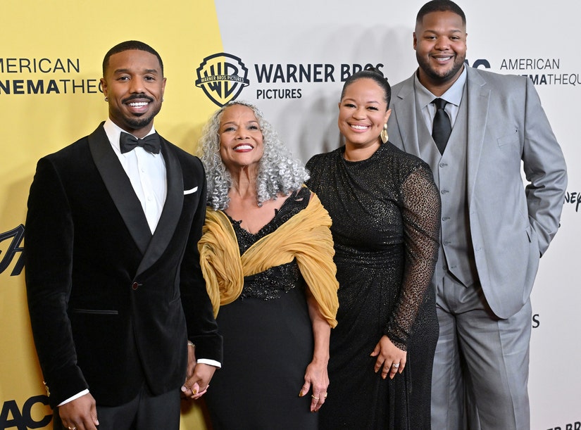 Michael B. Jordan Celebrates American Cinematheque Award with Mom & Siblings