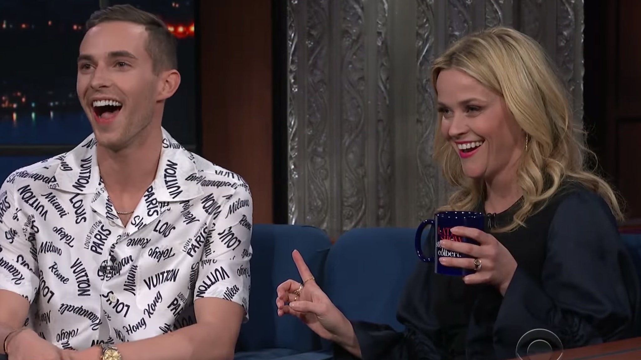 Reese Witherspoon Adorably Fangirls Over Olympic Skater Adam Rippon on ...