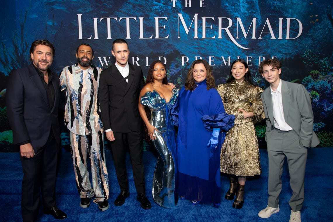 Halle Bailey Leads Stunning Stars at The Little Mermaid World Premiere