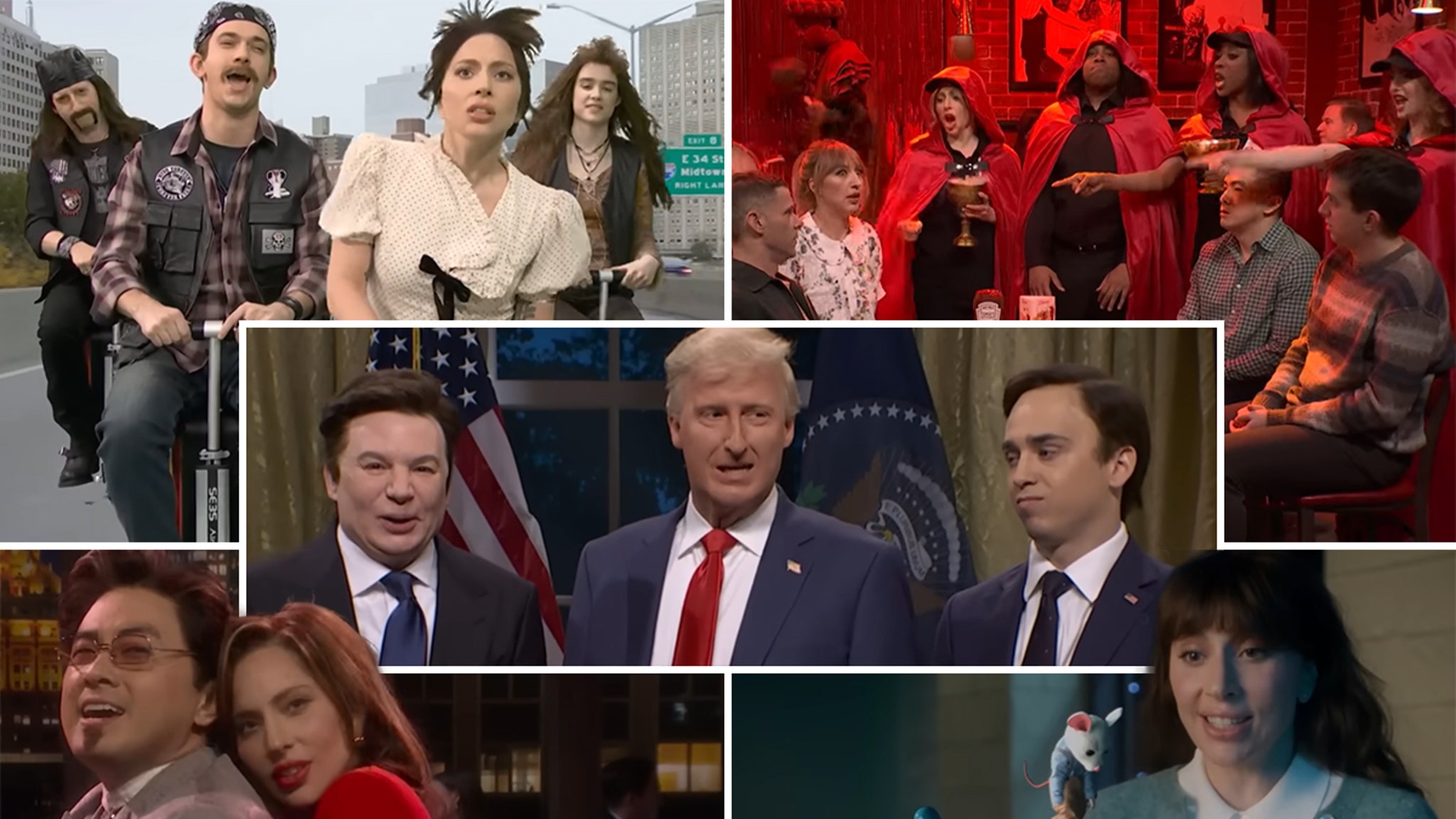 Lady Gaga SNL Sketches Ranked: Mike Myers, Rom-Coms,  Slaying Slay, Birthday Hell & More Oddities