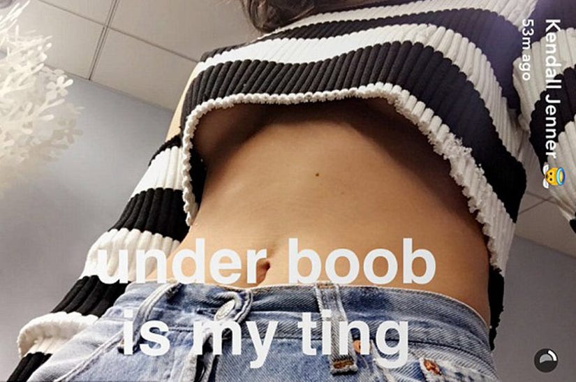 Kendall Jenner Shows Major League Underboob On Snapchat - The Total Frat  Move Archive