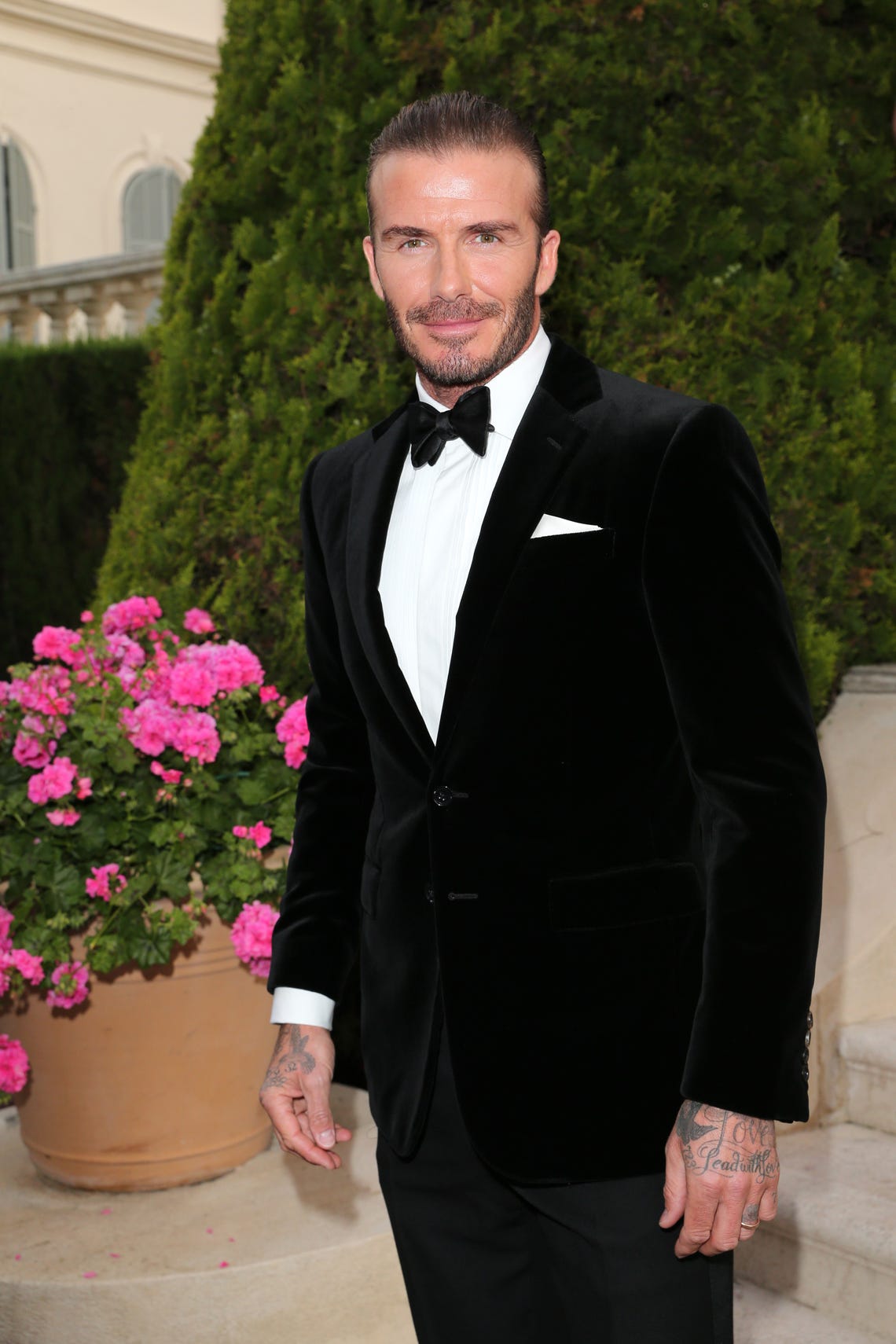 David beckham discount green velvet blazer