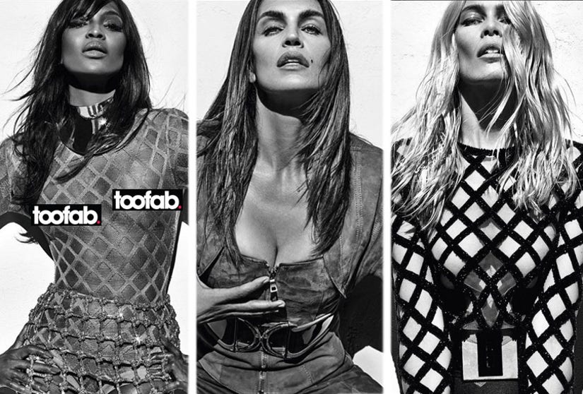 90s Supermodels Cindy Crawford, Naomi Campbell & Claudia Schiffer Slay In  Balmain's Latest Ad Campaign!