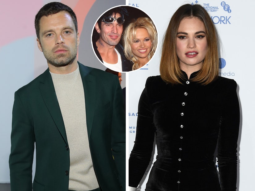 Sebastian Stan and Lily James Transform into Tommy Lee and Pamela Anderson