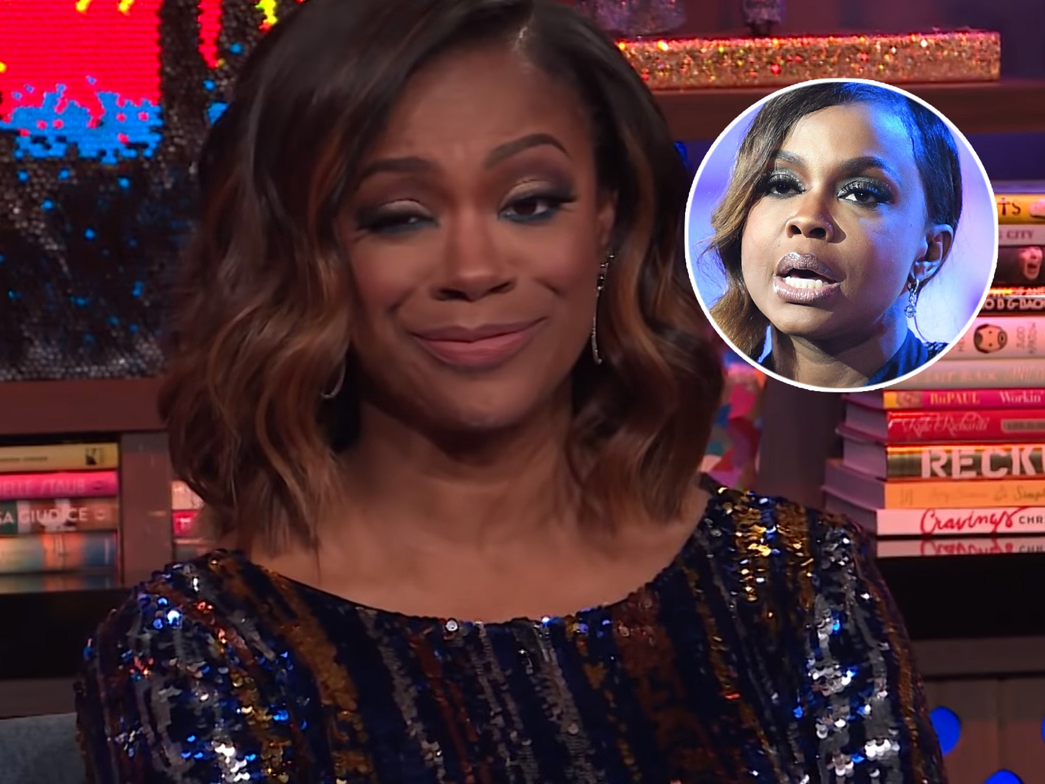 Emmy Rossum Hardcore Porn - Kandi Burruss Rips Into Phaedra Parks and Plays Kinky Version of 'Never  Have I Ever' on 'WWHL'