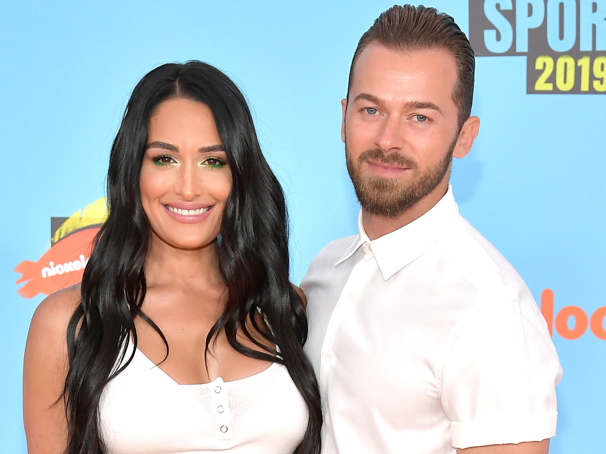 therealnikkibella and Artem Chigvintsev had their son, Matteo, as the... |  TikTok