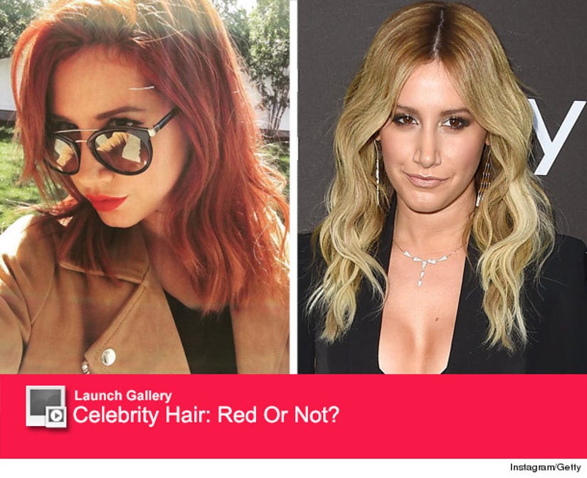 ashley tisdale with red hair