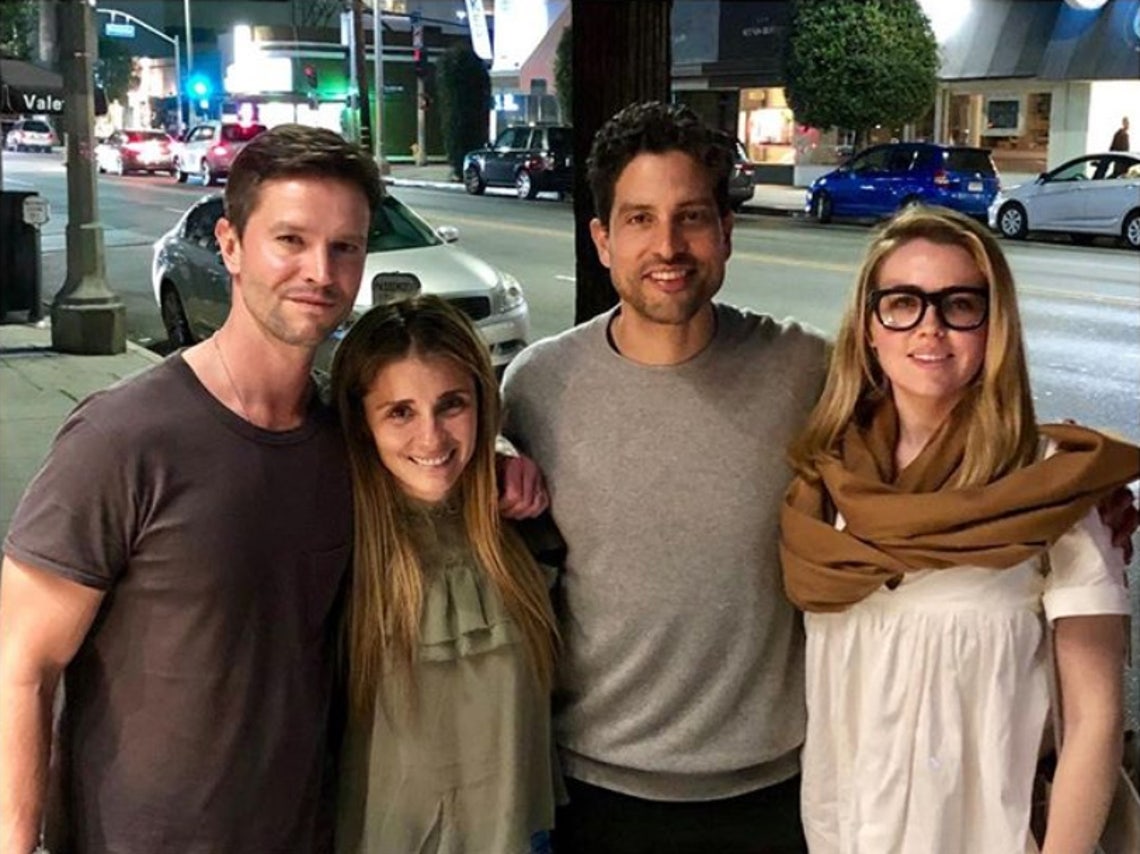 The cast of Roswell reunited in Los Angeles, including Shiri Appleby, Adam Rodriguez, Majandra Delfino and Jason Behr.