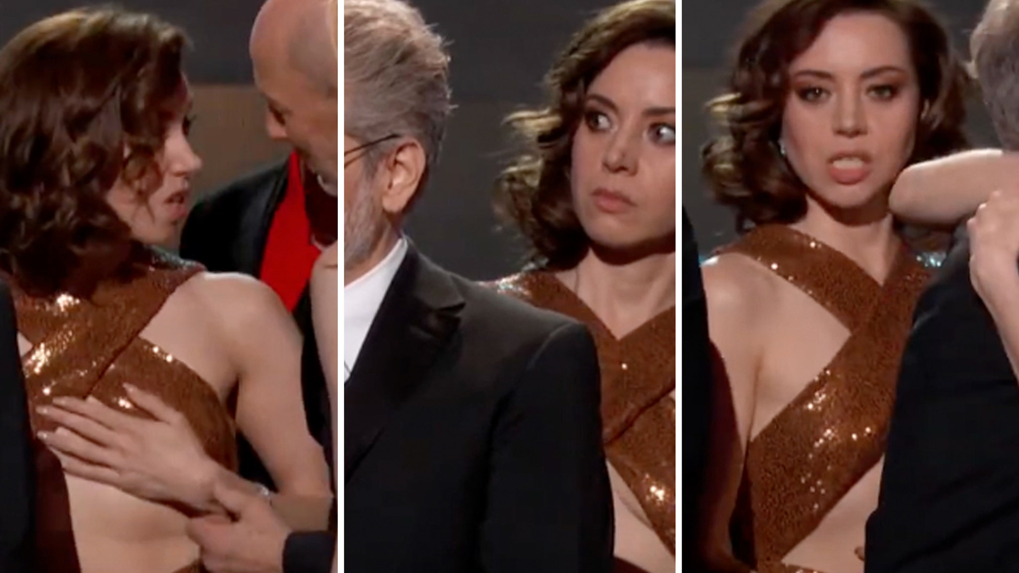 Aubrey Plaza Mouths Off On Stage At The 2023 SAG Awards