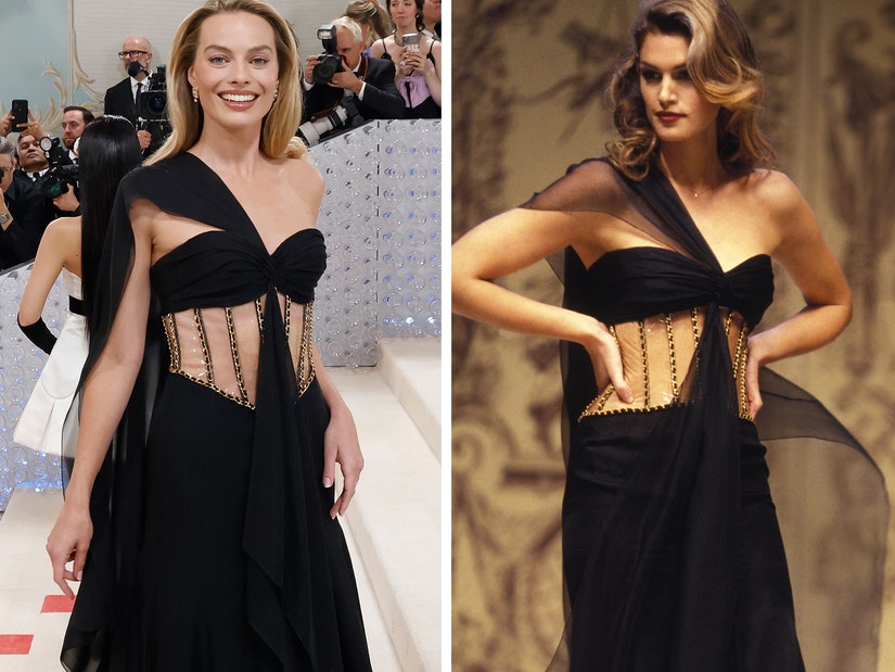 Margot Robbie Wore Cindy Crawford's Dress to the Met Gala