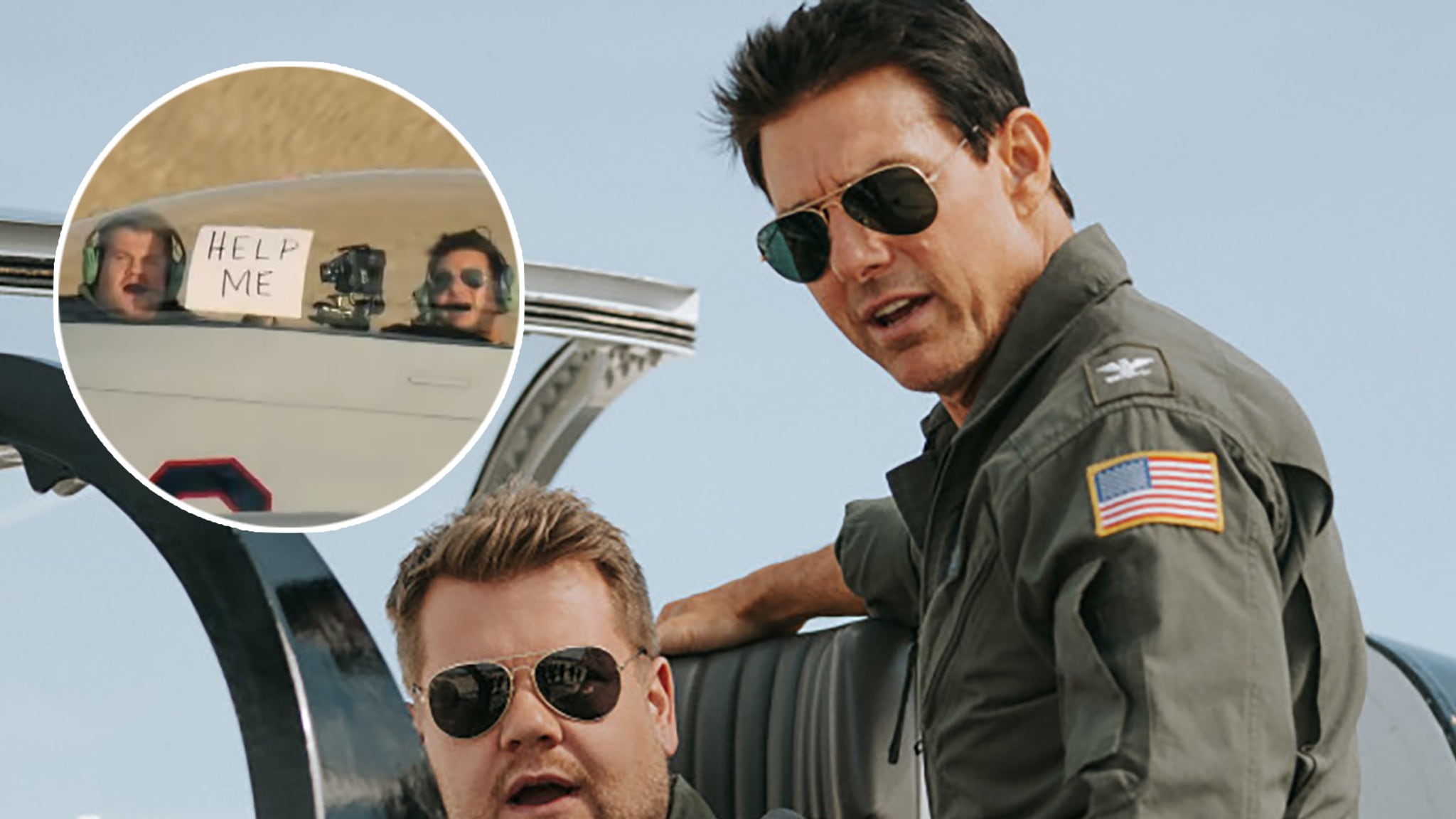 Tom Cruise takes James Corden on 'terrifying' flights ahead of 'Top Gun:  Maverick' release
