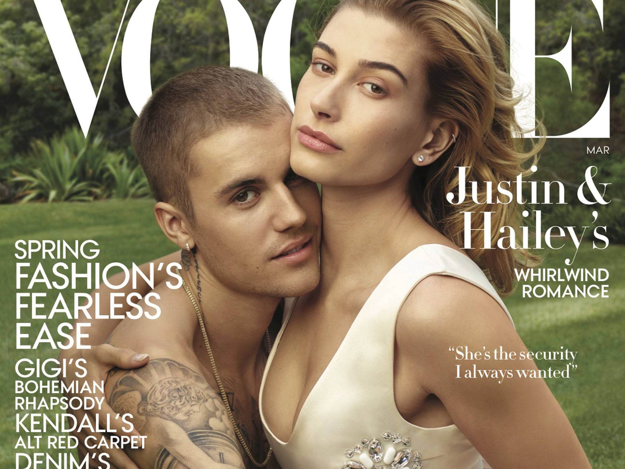 Justin Bieber & Hailey Baldwin Talk Marriage, Sex Addiction & Celibacy in  Joint Vogue Interview