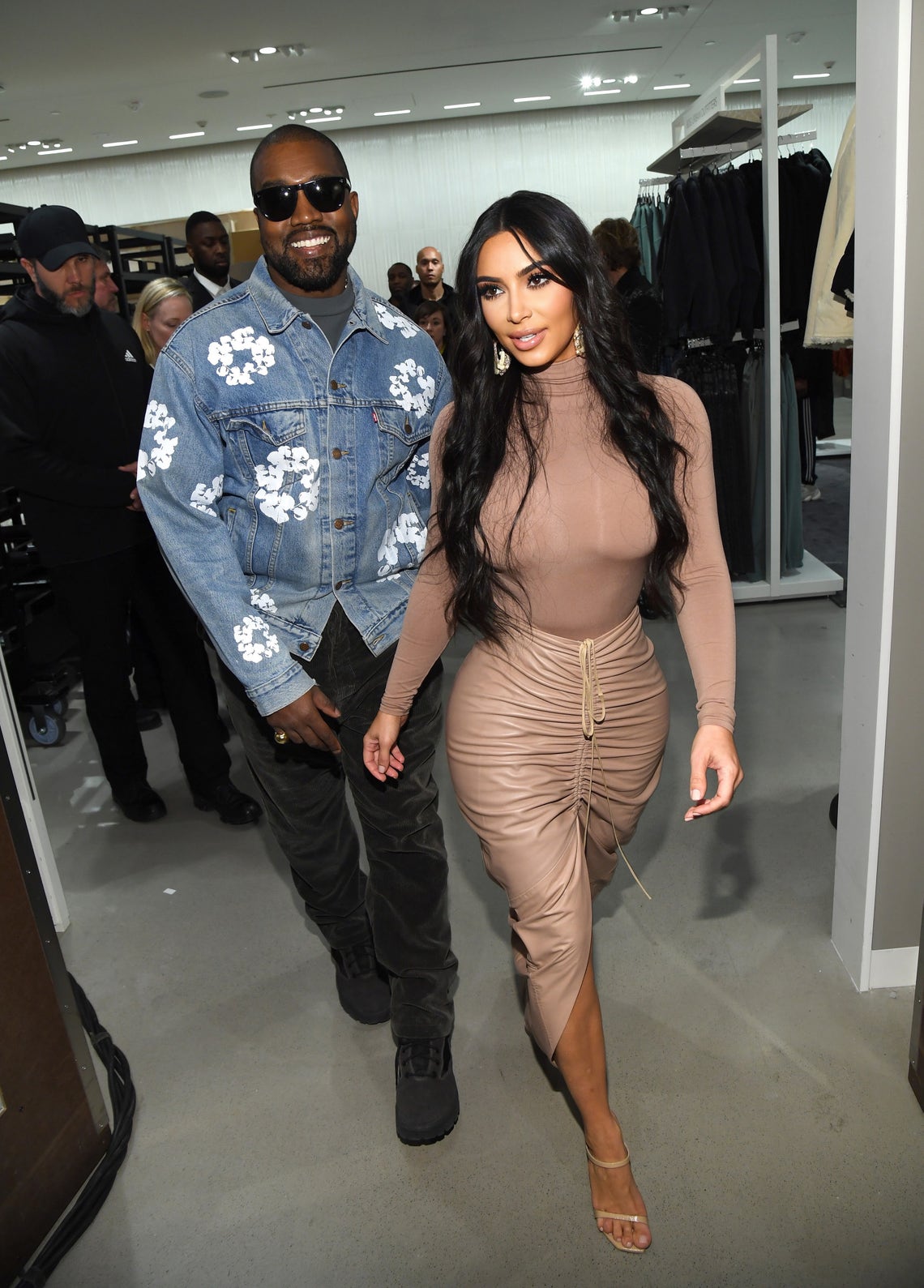 Kim and Kanye Pack on the PDA at Skims Launch at Nordstrom NYC