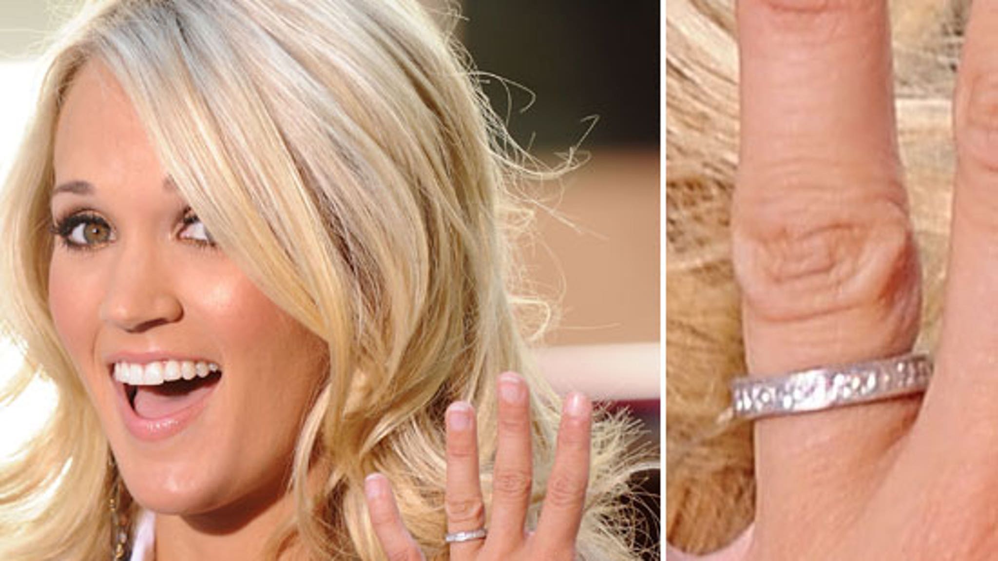 Carrie Underwood Shows Off New Wedding Ring.