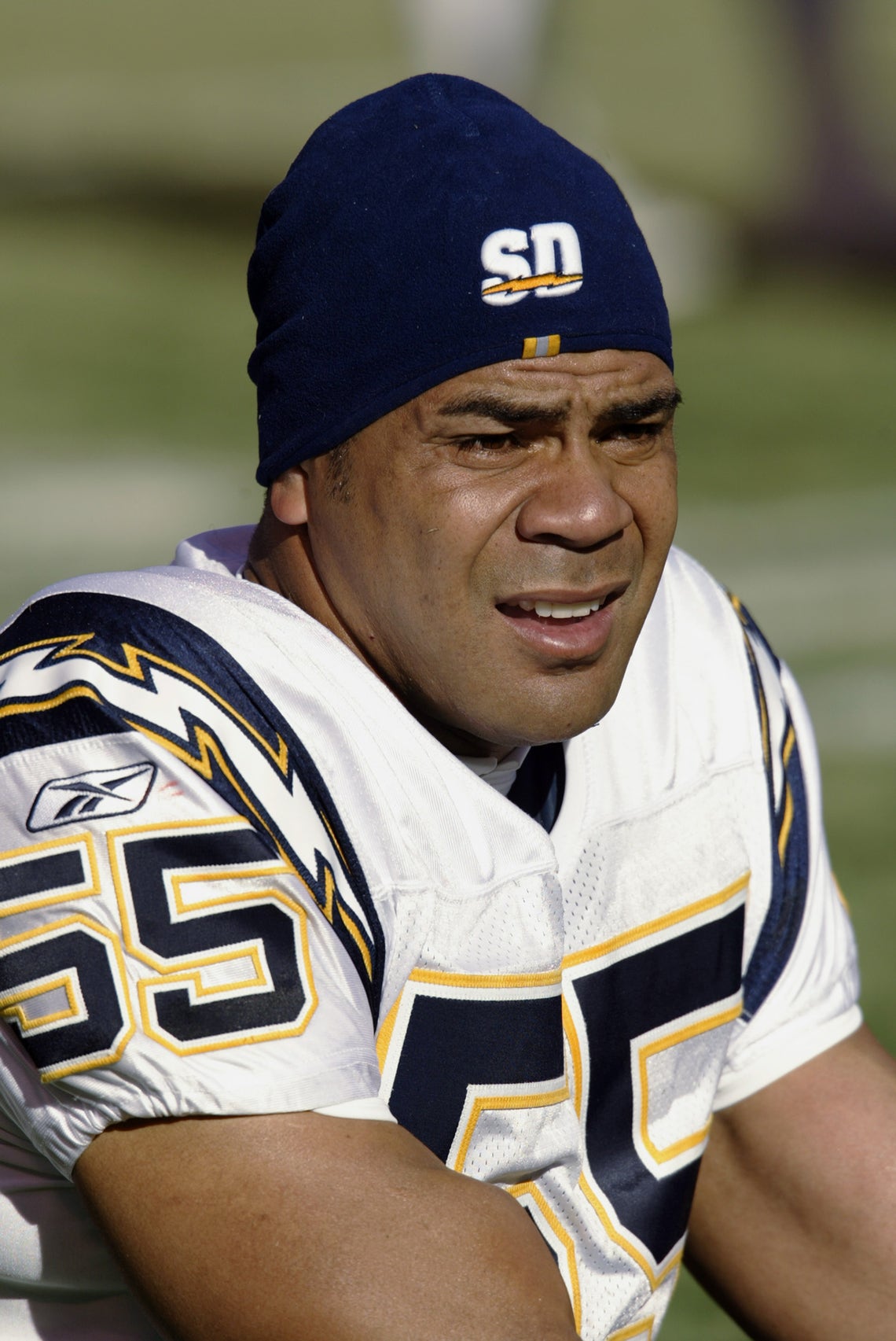 27 December 2009. Patriot Linebacker Junior Seau (55) celebrates