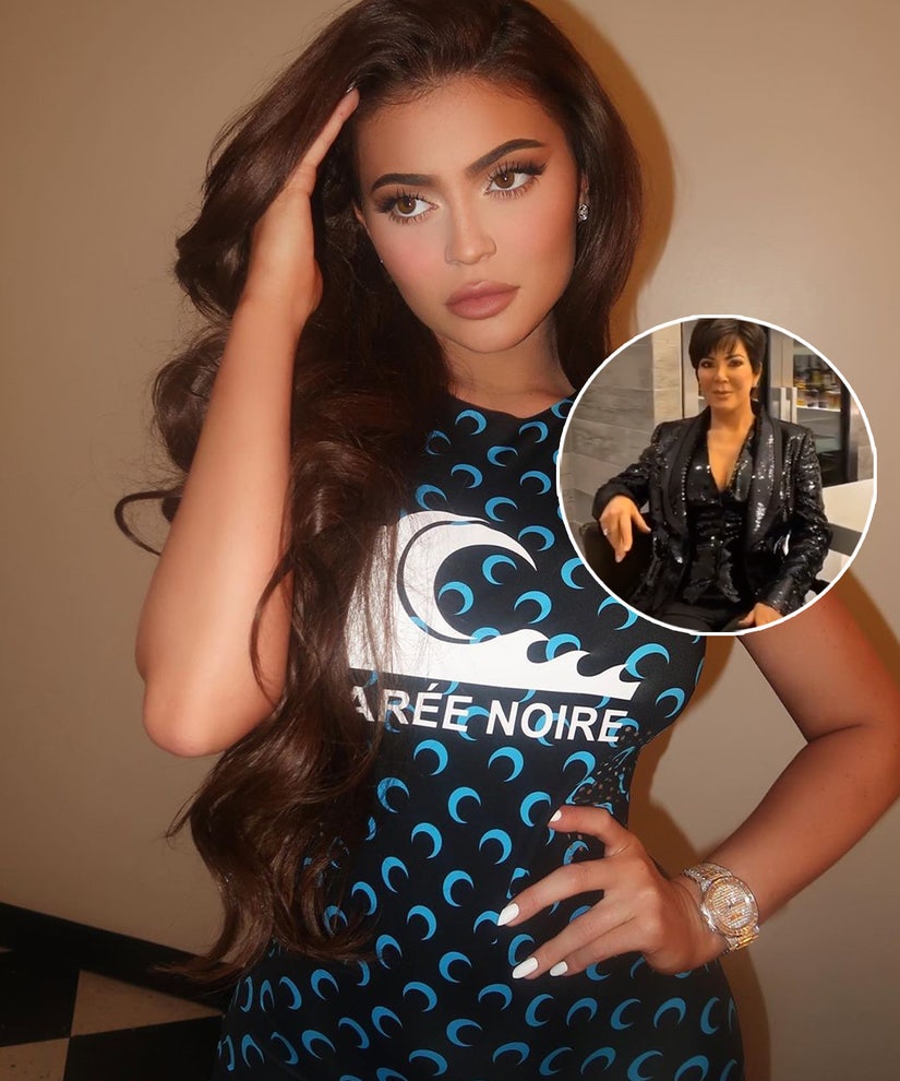 Kylie Jenner Keeps Kris Jenner's Wax Figure in Her Home