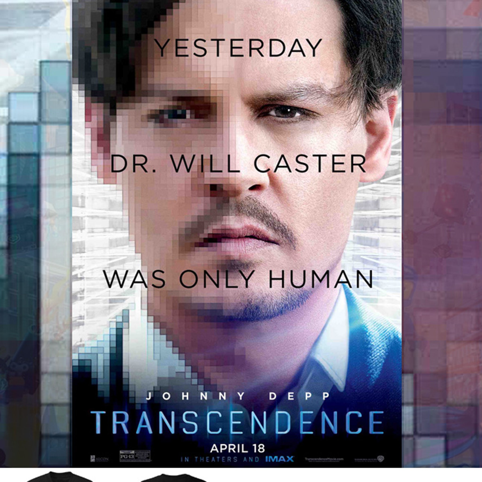 transcendence johnny depp poster