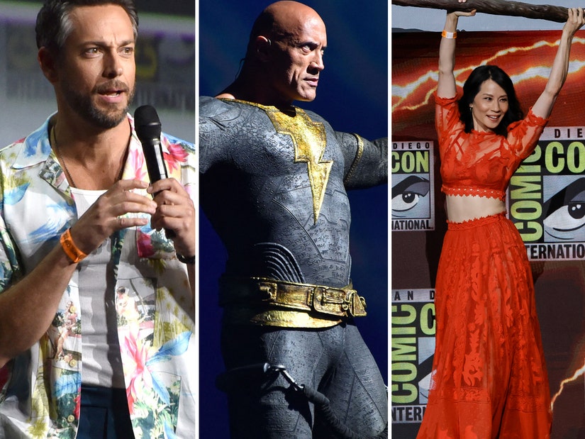 The Rock Shows Shocks Comic Con In Costume And More Must See Moments Trailers From Big WB Panel