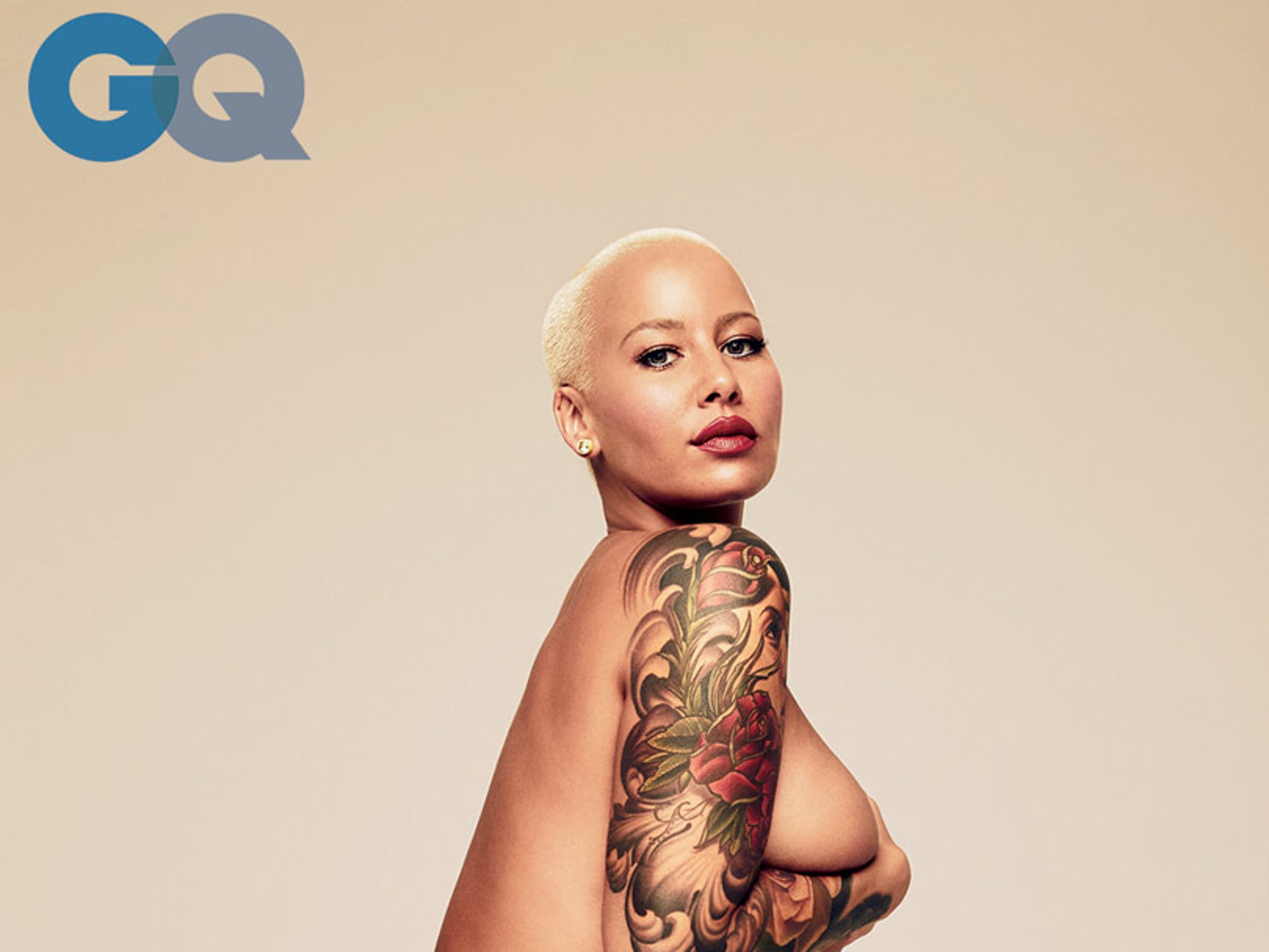 Amber Rose Gets Naked, Talks Kardashian Feud for GQ -- But See Why Shes Ticked at the Magazine photo