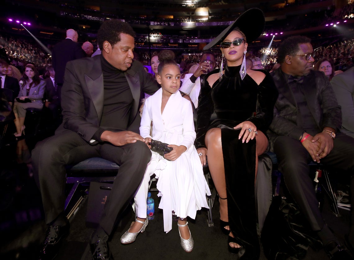 Jay-Z, Blue Ivy and Beyonce