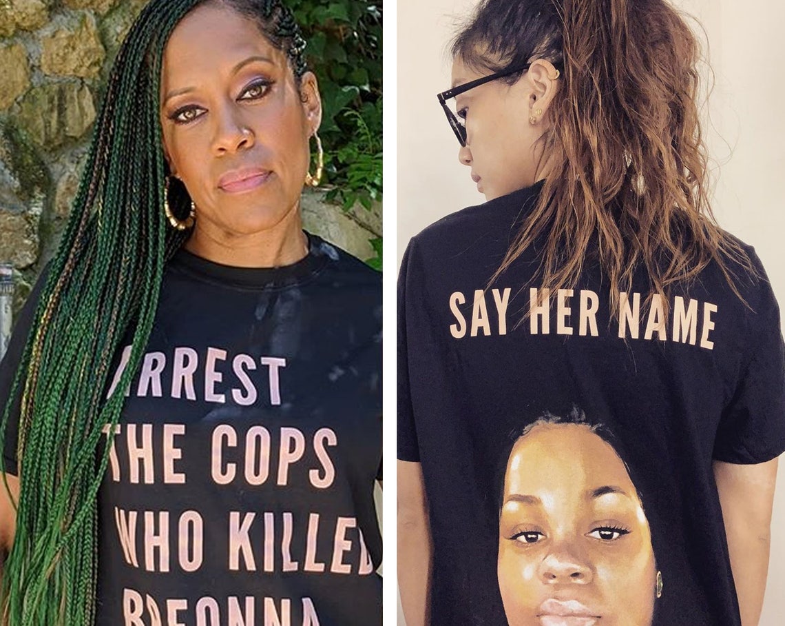 Celebs 'Say Her Name' in Phenomenal Breonna Taylor Shirts