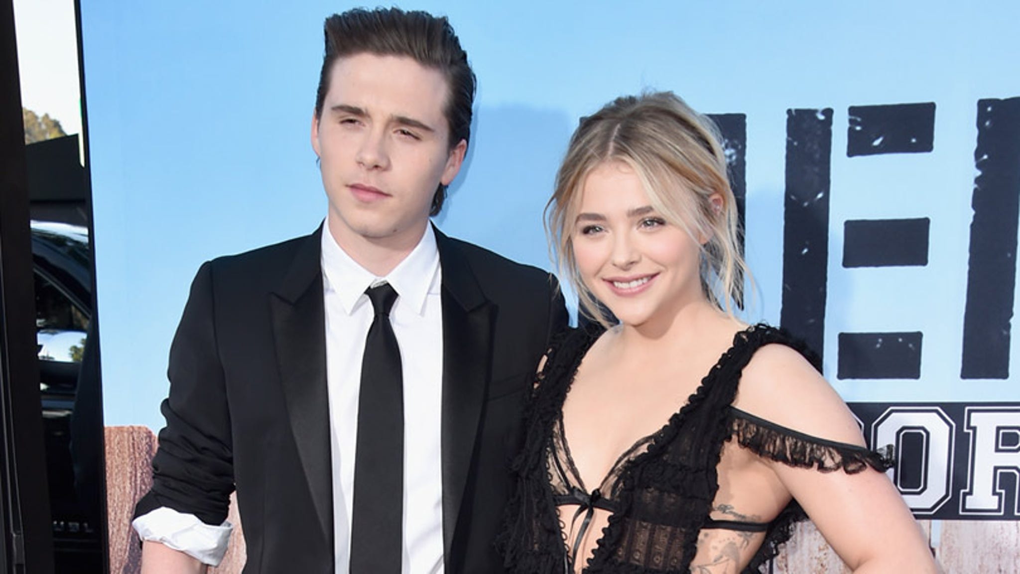 Brooklyn Beckham Visits Girlfriend Chloe Grace Moretz on Set -- See the  Pics!